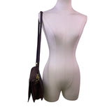 Vintage Coach Women’s Brown Leather With Twist Lock Closure Shoulder Bag