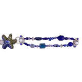 Chicos Womens Blue Green Mixed-Materials Starfish Magnetic Closure Bracelet 