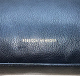 Rebecca Minkoff Women’s Black Leather With Gold Accents Crossbody Purse Bag