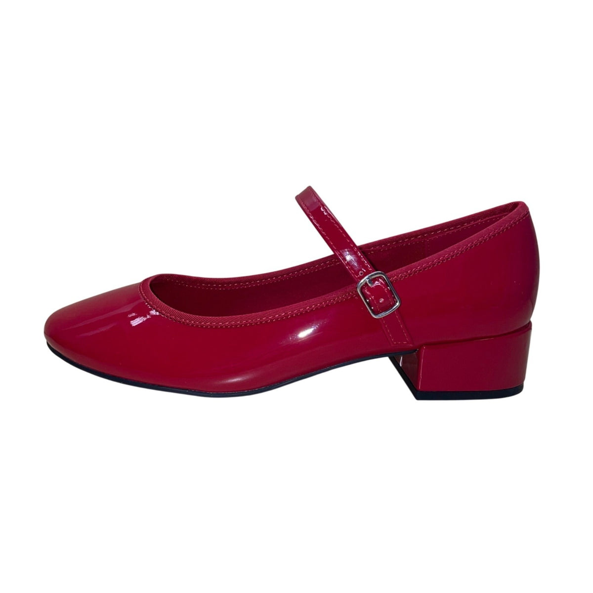 Madden Girl Women’s Red Patent Low Block Heel Tutu Mary Jane Shoes Size 7