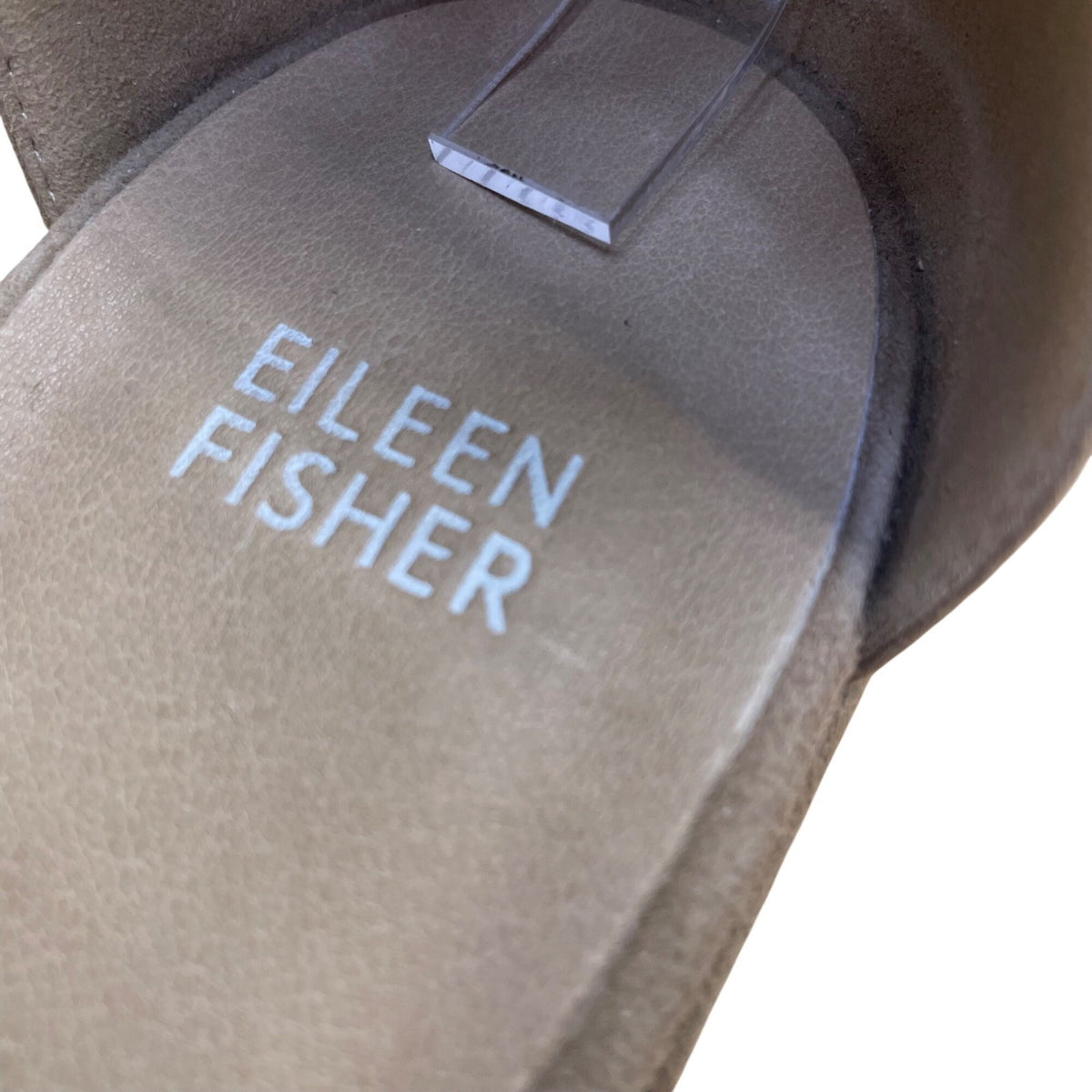 Eileen Fisher Women's Brown Suede Ankle Strap DOrsay Low Block Sandals Size 9
