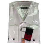 M&S Man Mens White Cotton Easycare Long Sleeve Regular Fit Shirt 47/18.5 Collar