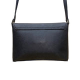 Kate Spade Women’s Black Leather Turn Lock Closure Adjustable Crossbody Bag