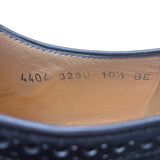 Salvatore Ferragamo Men’s Black Leather Brogue Oxford Dress Shoes Size 10.5