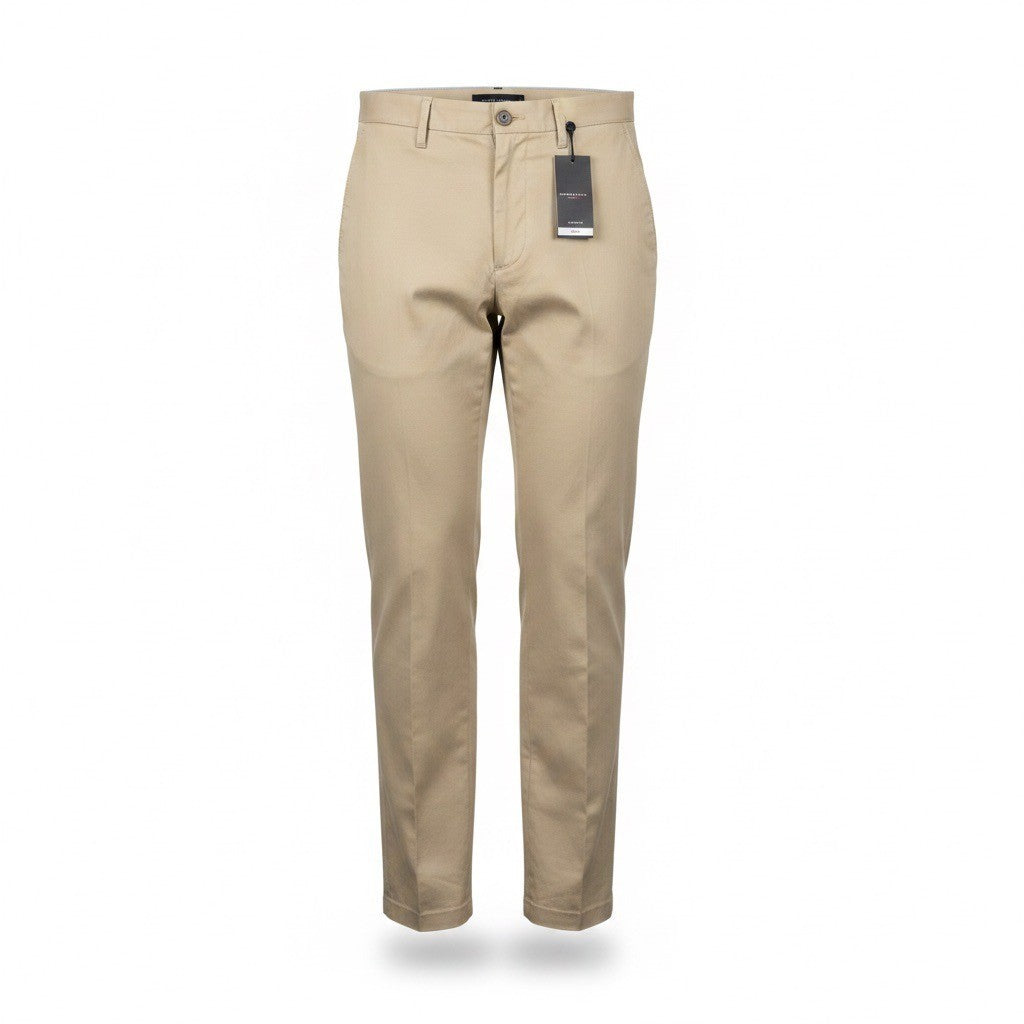 Tommy Hilfiger Mens Beige Cotton Straight Fit Chino Pants Smart Casual Size 30/3