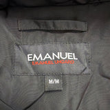 Emanuel Ungaro Mens Black Jacket With Zipped Pockets & Striped Lining Size M