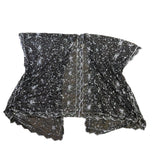 Dreamkeeper Collection Womens Black Sheer Kimono Stars Embellished Open Front OS