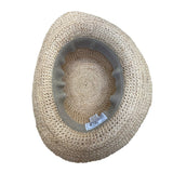 The Scala Collection Womens Natural Fiber Straw Hat Black Trim One Size