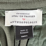 Anthropologie Women's Olive Green Pull On Trousers Sz S
