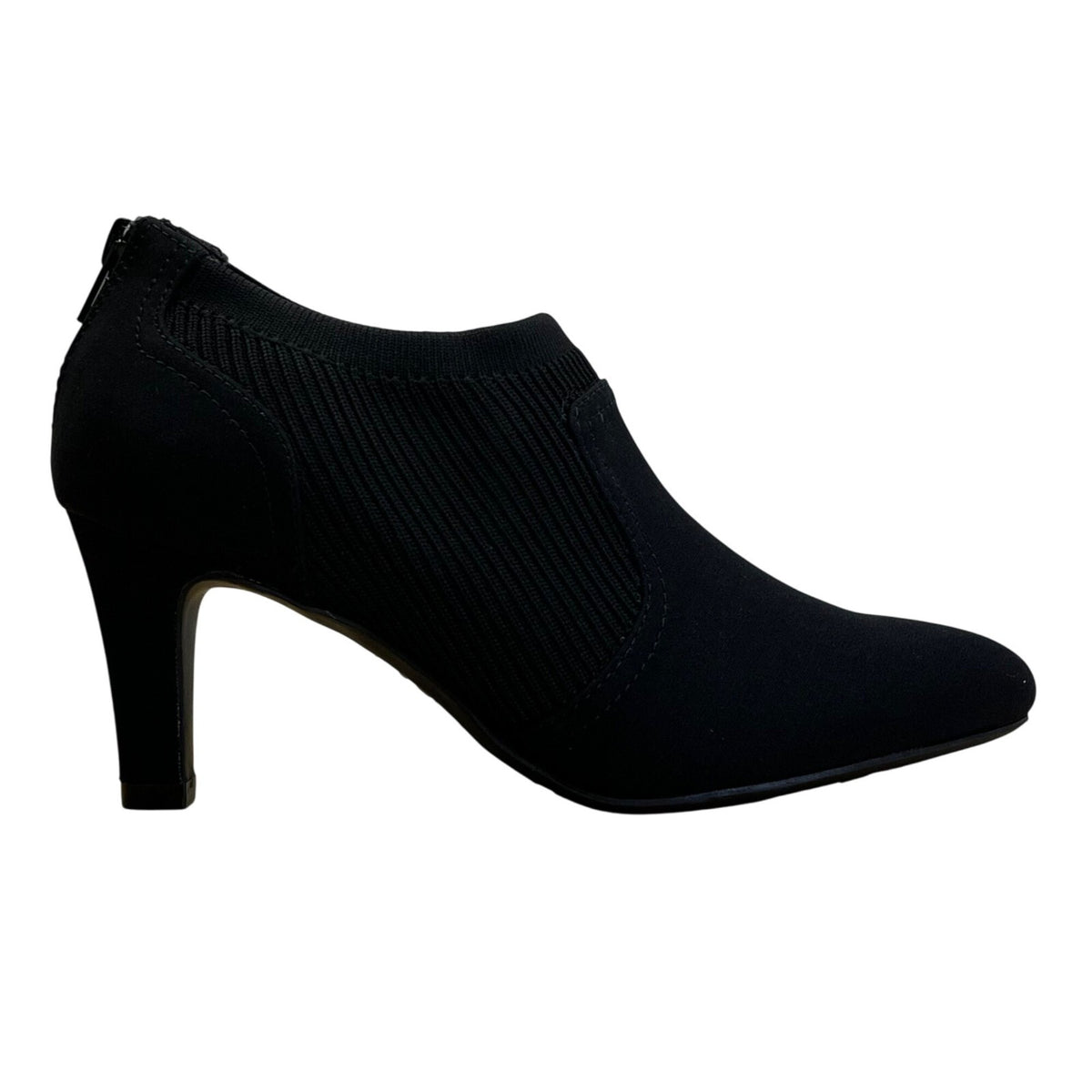 LifeStride Women’s Black Fabric Upper Ankle Shoes Gia Micron Booties Size 8M