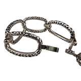 Kendra Scott Womens Silver Tone Metal Open Link Chain Tassel Bracelet