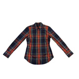 J.Crew Womens Multi-Color Plaid Slim-Fit Button-Up Long Sleeve Shirt Size 0P