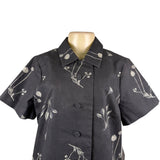 Tuckernuck Womens Black Cotton Meadow Rue Marley Short Sleeve Dress Size L