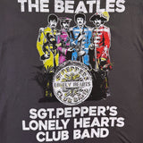The Beatles Womens Black Cotton Sgt. Peppers Graphic V-Neck T-Shirt Size 1