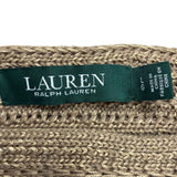 Lauren Ralph Lauren Womens Tan Textured Knit Sweater Relaxed Fit Sz L