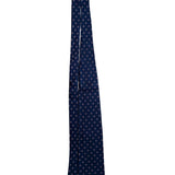 Marc Jeffries Mens Navy Silk Geometric Pattern Tie 100% Handmade Classic Italy