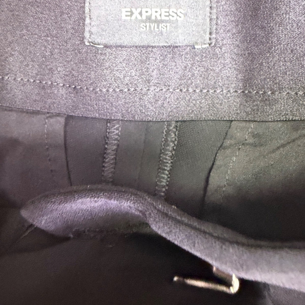 Express Womens Black Wide-Leg Stylist Pants Stylish Design Sz 12R