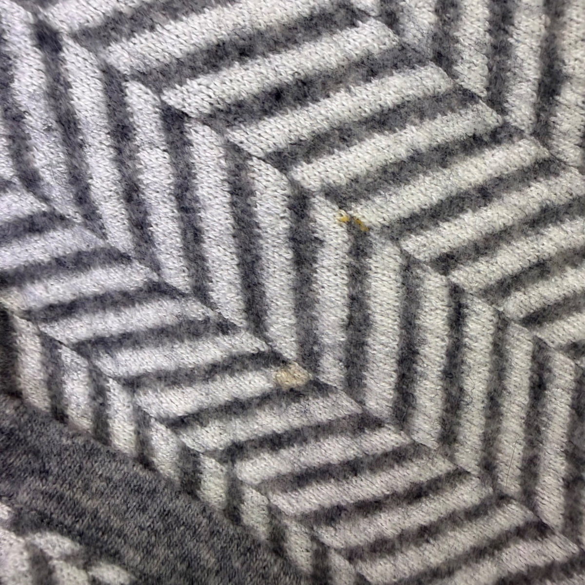 Ann Taylor Womens Gray Chevron Wool Blend Open Front Cardigan Sweater Size SP