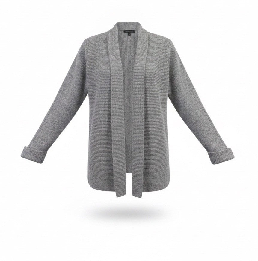 Banana Republic Womens Gray Knitted Cardigan Sweater Open Front Size XL