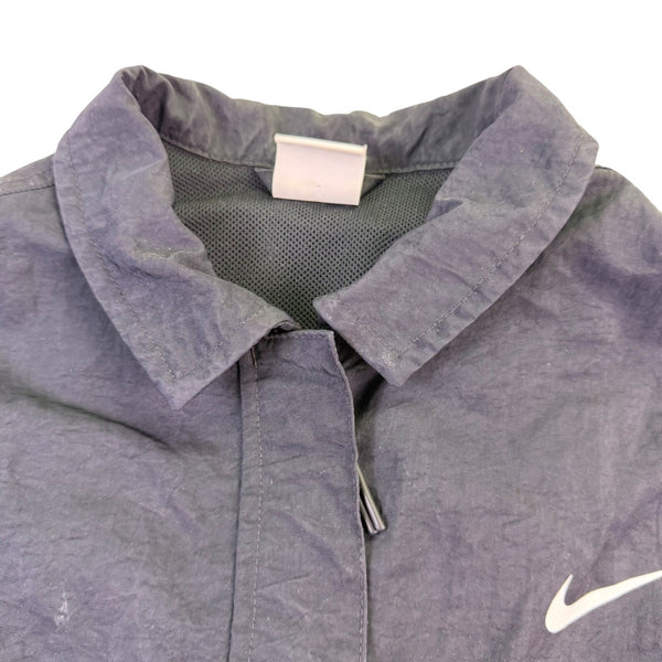 Nike Womens Black Jacket Cropped Utility Pockets Size L