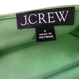 J.Crew Womens Green Polyester Slip Dress Spaghetti Straps Midi Dress Size 4