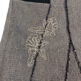 Cato Womens Gray & Black Floral Embroidered A-Line Mini Skirt Size 20W