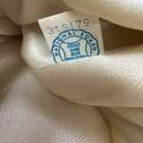 Adoria Kaufmanns Womens Beige Wool Coat Faux Fur Collar Button Closure Vintage
