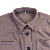 Maurices Womens Mauve Polyester Button-Up Shirt Oversized Relaxed Fit Size 2X