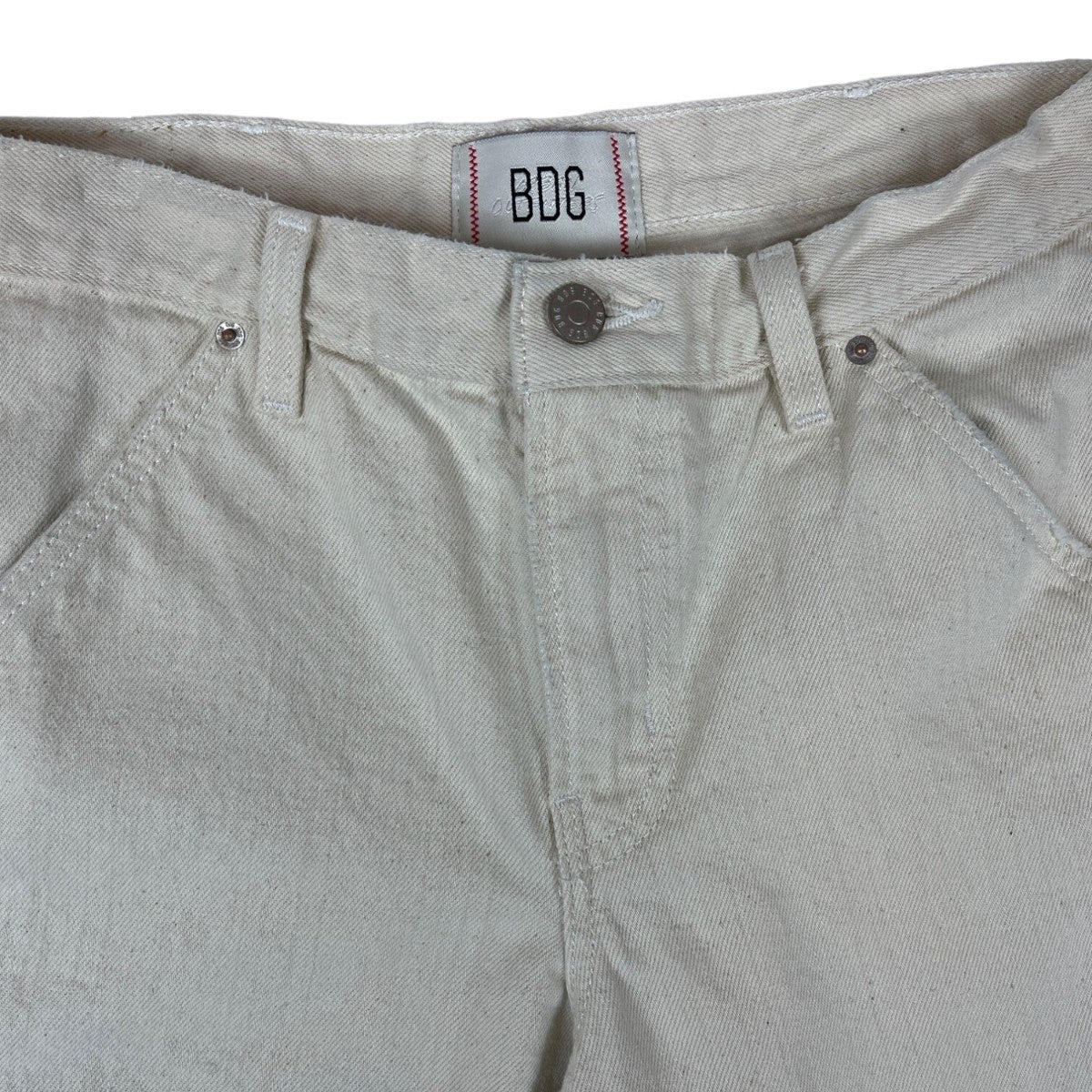 BDG Mens White Workwear Cargo Pants Size Unknown