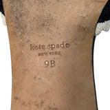 Kate Spade New York Women’s Black Bun Slip On Flat Sandals Sz 9B