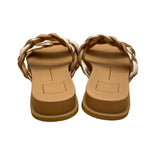 Vita Women’s Brown Synthetic Multi Braided Slide Sandals Size 6M