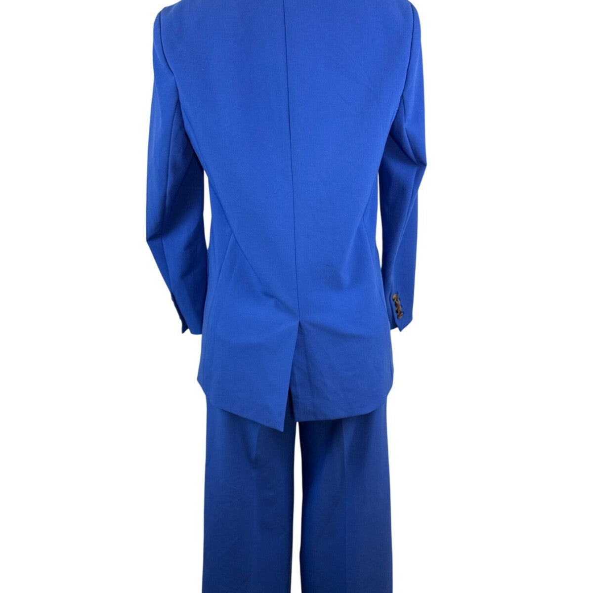 J. McLaughlin Women’s Royal Blue Blazer & Wide-Leg Pants Set Office Attire Sz 6