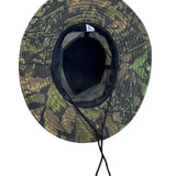Camo Sun Hat With Mesh Crown & Chin Strap For Outdoor Activities Lightweight & B