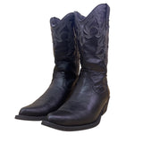 Madden Girl Women’s Black Embroidered Western Cowboy Boots Size 7.5M