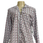Grayson Women's Bycicle Print Longsleeve Dress Shirt Sz 2 New