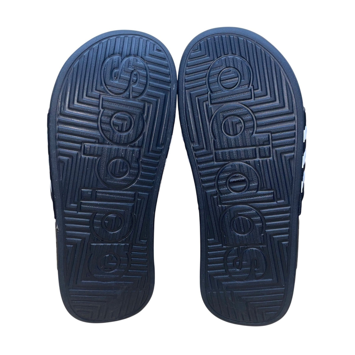 Adidas Men’s Black Synthetic Adjustable Adissage Slides Massage Sandals Size 7 