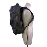Matein Unisex Olive Green Nylon Adjustable Straps Convertible Travel Backpack