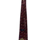Robert Talbott Studio Mens Red Silk Geometric Pattern Tie Hand Sewn USA