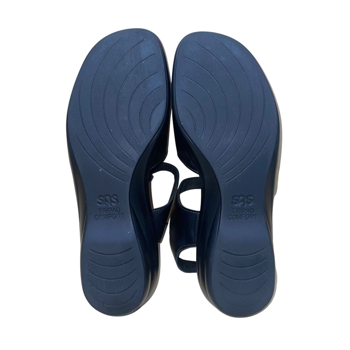 SAS Women’s Black Leather Adjustable Strap Tripad Comfort Sandals Size 7M
