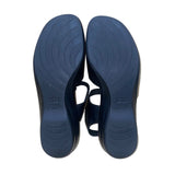 SAS Women’s Black Leather Adjustable Strap Tripad Comfort Sandals Size 7M