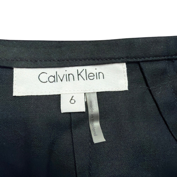 Calvin Klein Womens Black Pencil Skirt For Polished Workwear Size 6