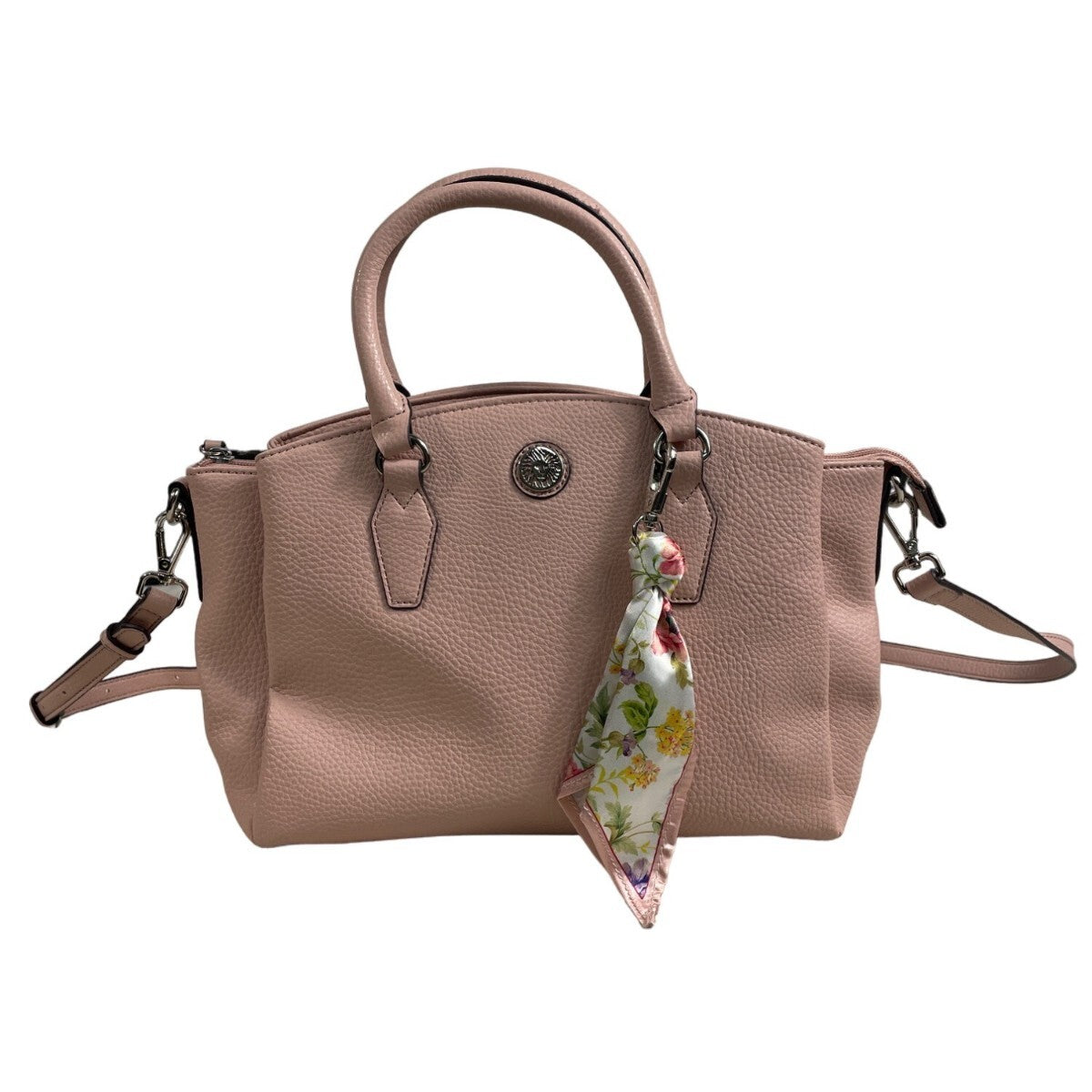 Anne Klein Women Pink Adjustable Shoulder Strap Bag Sz M