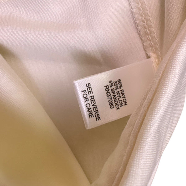 Cato Womens White Rayon Blend Trumpet Hem Skirt Elegant Style Size 14/16W
