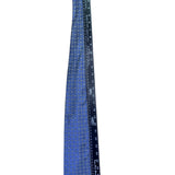 Geoffrey Beene Mens Blue Silk Geometric Pattern Necktie