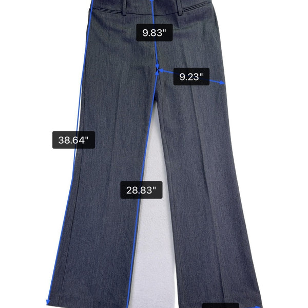 Loft Women Gray Original Fit Bootcut Dress Trousers Size 6