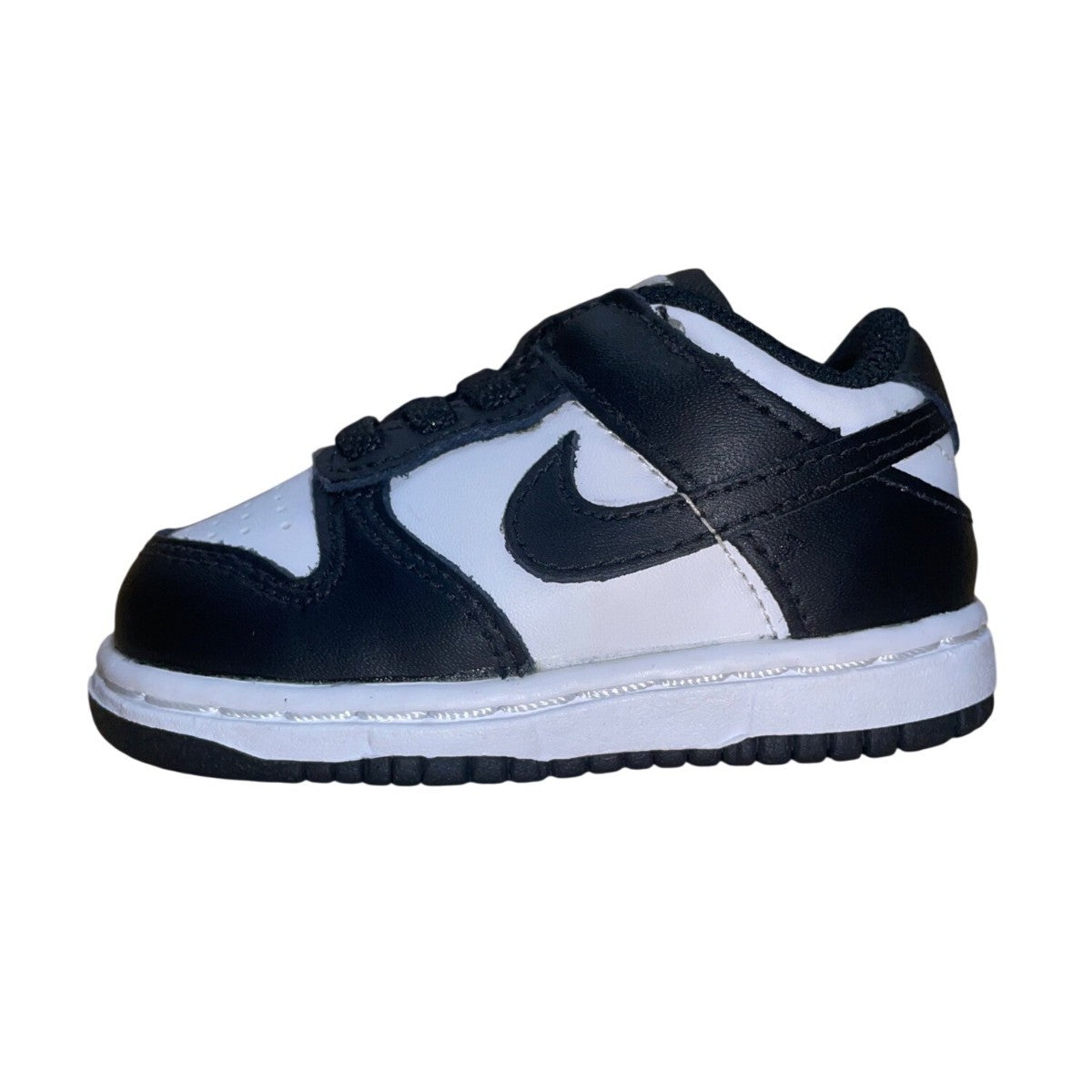 Nike Toddler Black & White Leather Lace-Up Athletic Shoes Size 4C
