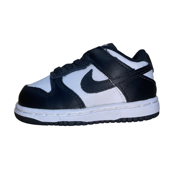 Nike Toddler Black & White Leather Lace-Up Athletic Shoes Size 4C