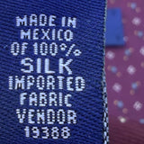 Nautica Mens Purple Silk Patterned Tie Classic Office Formal Accessory Imported