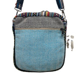 Like International Himalaya Blue Hemp Adjustable Strap MD-go Crossbody Bag