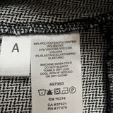 Ann Taylor Womens Gray Herringbone Side-Zip Slim Stretch Pants Size 10